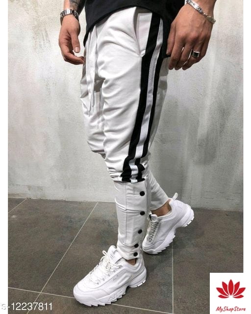 Buy Black Narrow Fit Track Pant with Red Stripe for Men Online at Best  Prices in India - RR Sportswear